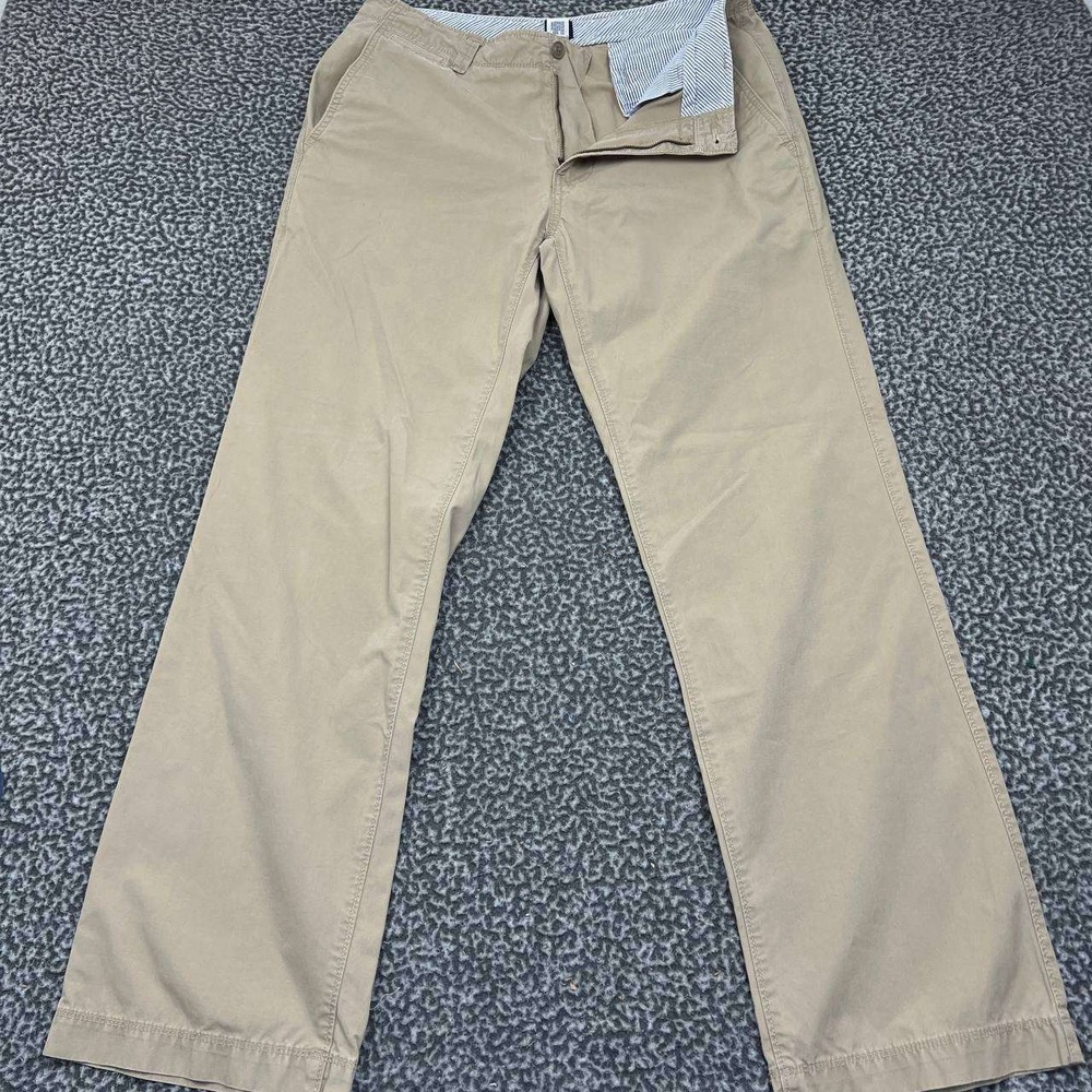 Gap Pants Men‎ 34x32 Khaki Chino Straight Fit Outdoor Pocket Cotton